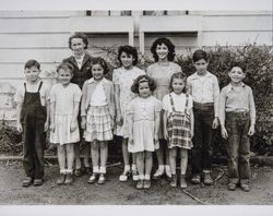 Students of the Walker District School, Two Rock, California, about 1935