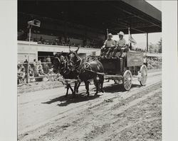 Native Sons of the Golden West wagon on Farmers' Day at the Sonoma County Fair, Santa Rosa, California, 1986