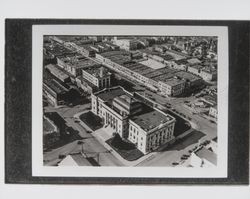 Aerial view of Courthouse and downtown area, Santa Rosa, California, 1920