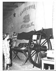 Exhibits at the Old Adobe Fiesta, Petaluma, California, about 1964