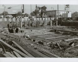 Construction of the Santa Rosa Central Library, 211 E Street, Santa Rosa, California, October 28, 1965