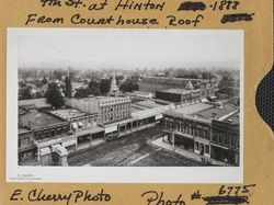 Fourth Street and Hinton Avenue looking northeast, Santa Rosa , California, 1889