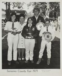 FFA Trophy Winners at the Sonoma County Fair, Santa Rosa, California, 1971