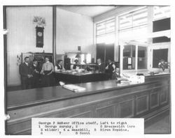 George P. McNear office staff, Petaluma, California, about 1910