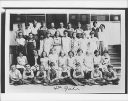 Fourth graders at Oak Grove School, Graton, California, about 1927