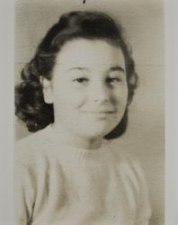 Judith Rossi school picture from Lincoln School, 1785 Davis Street, Santa Rosa, California, October 1946