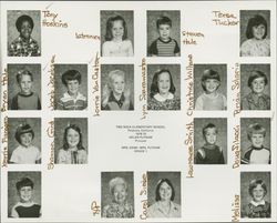 First graders at Two Rock Elementary School, Two Rock, California, 1978