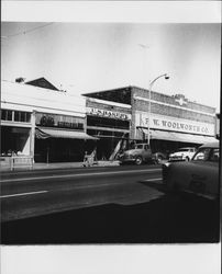 Buildings in 100 block of Petaluma Boulevard North, Petaluma, California, 1949