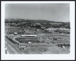 County Administration Center with some buildings still under construction, Santa Rosa, California, 1965