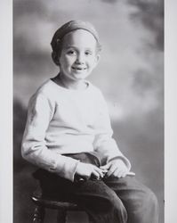 Portrait of Thomas Herbert Ware as a child, Santa Rosa, California, about 1930