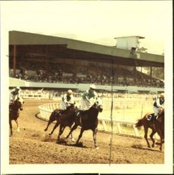 Horse race at the Fair Grounds