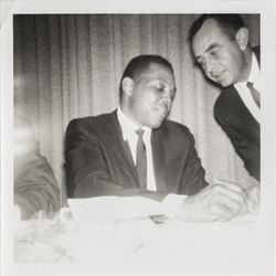 Sports figures at the Red Coat banquet for the benefit of charities, Santa Rosa, California, 1962