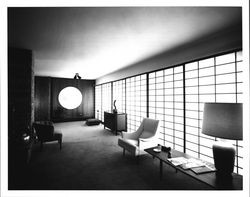 Living room with an Oriental motif, Santa Rosa, California, 1961