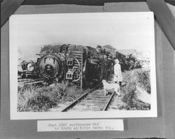 What 1906 earthquake did to train at Point Reyes Sta