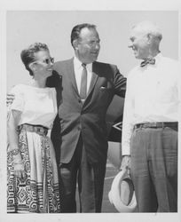 Don Clausen campaigning in the Petaluma area, Petaluma, California, 1962