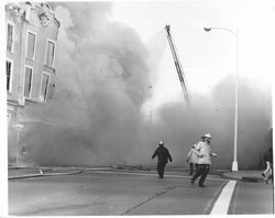 Continental Hotel fire, Petaluma, California on May 5, 1968