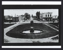 View of Broadway, Sonoma, from City Hall