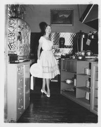 Fashion show at the Farmhand , Santa Rosa, California, 1960, featuring clothes from Ceci's