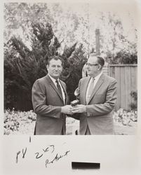 Handing over the gavel at the Sonoma County Fair, Santa Rosa, California