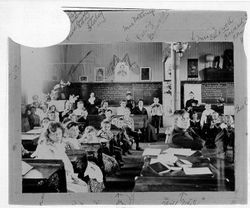 Students at their desks in Kenwood School