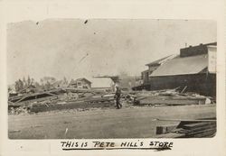 This is Pete Hill's Store earthquake damage to Santa Rosa Avenue, Sebastopol