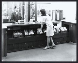 Circulation desk of the library, Santa Rosa