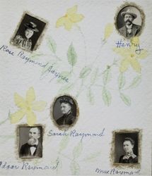 Raymond family portraits, circa 1900