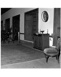 Views of the living quarters at the Petaluma Adobe, Petaluma, California, about 1967