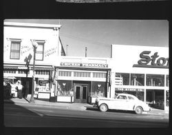 Sam's Rendezvous, Chicken Pharmacy, and The Stone Co., Petaluma, California, 1950