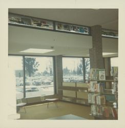 Bookshelves in the Dagny Juell Boys and Girls Room of the Santa Rosa Central Library, Santa Rosa, California, 1967