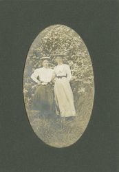 Nellie Rasmussen and Agnes Jensen, Marshall, California, about 1902