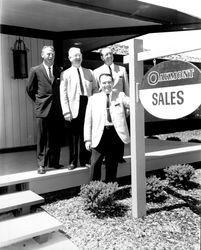 Oakmont sales office and staff, Santa Rosa, California, 1964