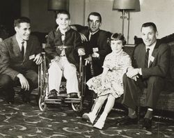 Attendees of the Redcoats Santa Rosa March of Dimes Benefit Sports Banquet, 508 Fourth Street, Santa Rosa, California, 1961