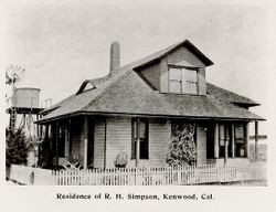 Residence of R.H. Simpson, Kenwood, California