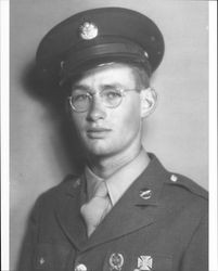 Ross Robert Evans in his U.S. Army uniform, about 1943