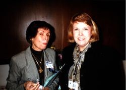 Friends of the Library and staff members at Sonoma County Central Library open house, November 7, 1999