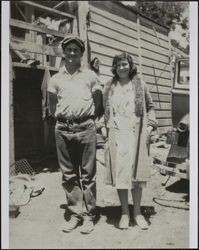Jack W. Dei with sister Florence Dei Bettinelli, Bodega, California, 1931