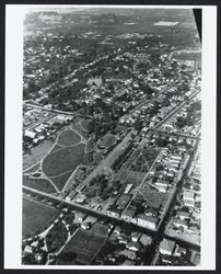 Aerial view of Juilliard Park (Santa Rosa, California) area, 1952