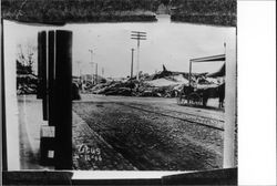 Ruins of post office and theater, Santa Rosa, California, 1906