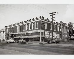 Weller-Hopkins Furniture building, Petaluma, California, about 1954