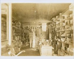 Interior of Frank Laumann's Store, Fulton, California 1913