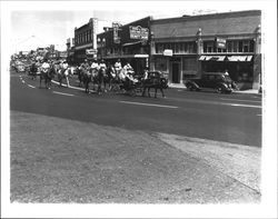 Equestrian units in the 1947 Labor Day Parade, Petaluma, California, September 1, 1947