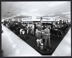 Men's wear department at Sears, Santa Rosa, California, 1980