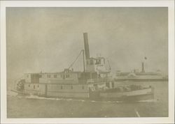 Paddle steamer and the ferry "Bay City," San Francisco, California, about 1910