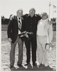 Stornetta Brothers accept Dairy of the Year award at the Sonoma County Fair, Santa Rosa, California, 1976