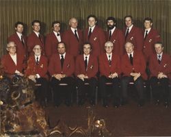 Later Redcoats at a Santa Rosa Sports Banquet at the Flamingo Hotel, 2777 Fourth Street, Santa Rosa, California, 1970s