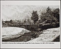 Snowfall in Guerneville, California, January 19, 1907