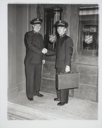 Two men at Salvation Army Office, Santa Rosa, California, 1963