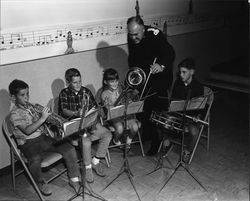 Salvation Army children's band, Santa Rosa, California, 1965