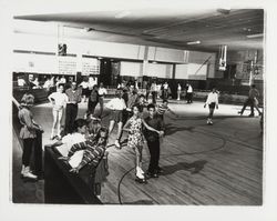 Skaters at Santa Rosa Roller Palace, Santa Rosa, California, 1961